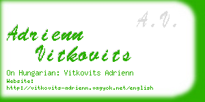 adrienn vitkovits business card